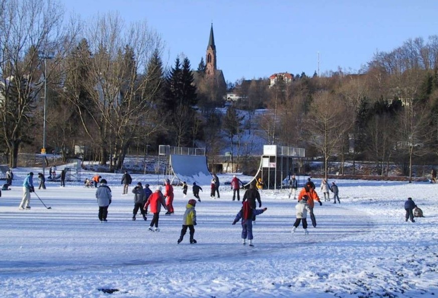 Eislaufen unter freiem Himmel