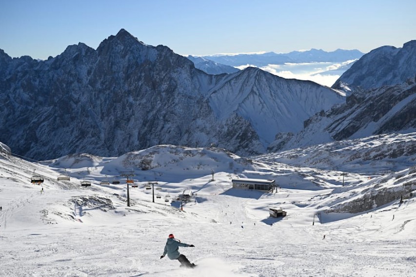 Skifahren und Snowboarden in den deutschen Alpen